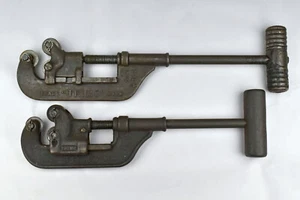 Vintage Paar Trimont Trimo Nr. 1 & 2 Rohrschneider 1/8" bis 1-1/4" und 1/2" bis 2" - Bild 1 von 14