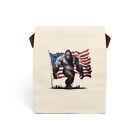 Bigfoot / Sasquatch Canvas Lunch Bag With Strap