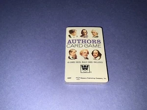 Vintage NEW AUTHORS CARD GAME 45 card deck 4497 Whitman Western Publishing U.S.A - Picture 1 of 7