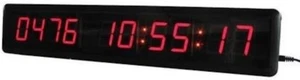 Large 4" LED Digital Countdown Timer Wall Brackets, Remote & Power Supply 42"x7" - Picture 1 of 7