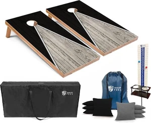Tailgating Pros Pyramid Cornhole Board Set: Score Keeper, Sitzsäcke und Carryin - Bild 1 von 7