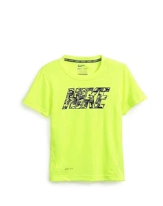 Nike Girls Hyperspeed Woodland Camo T-shirt Volt - Picture 1 of 1