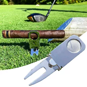 Magnetischer Zigarrenhalter, Golf Divot Reparaturwerkzeug & Ballmarker - Bild 1 von 15
