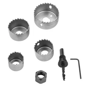 1 Set 32/38/44/54mm High Carbon Steel Hole Saw Drill Bit Cutter Tool For - Picture 1 of 8