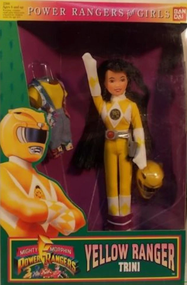 Mighty Morphin Power Rangers for Girls Doll Yellow Trini Bandai 1994 2360