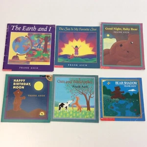 Frank Asch Moon Bear Preschool Kindergarten 6 Picture Story Book Lot - Imagen 1 de 4