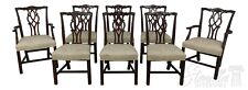 L57480EC: Set of 8 KINDEL Oxford Mahogany Chippendale Dining Room Chairs