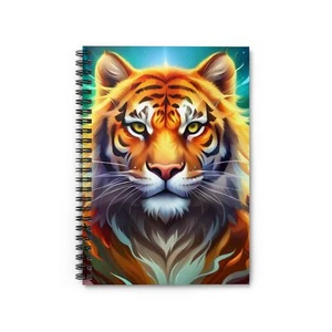Tiger 118 pages Spiral Notebook - Ruled Line - Picture 1 of 5