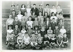 Bastian Grundschule Klasse Foto 1958 Houston, Texas Schüler Lehrer - Bild 1 von 2