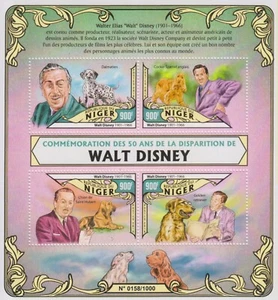 Timbres Walt Disney - Feuillet de timbres neufs ** du Niger - Picture 1 of 1