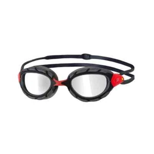 Zoggs Predator Titanium Goggles Red Grey Mirrored Smoke (Regular Size) - Picture 1 of 6