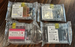 UPWARDS ink Cartridges BLC103 BK,BLC103 Y,BLC103 C,103 M XL For Brother Printer - Picture 1 of 2