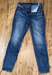 Pantalones de mezclilla ajustados Bridgette de tiro alto Lucky Brand talla 4/27 botón mosca - Imagen 1 de 7