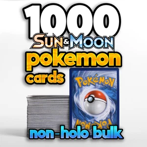 1000 Pokemon Sun & Moon Era Pokemon Cards -  Bulk Lot Pack - Picture 1 of 1