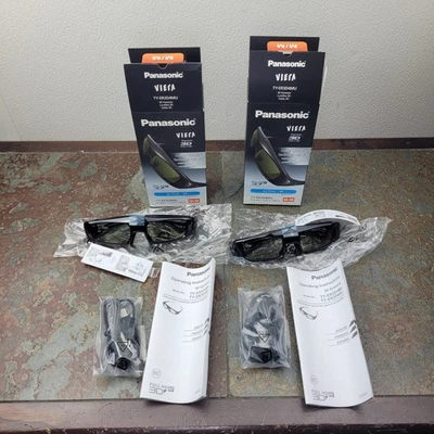 Panasonic Viera TY-ER3D4MU Active Shutter 3D TV Glasses, DOES NOT CHARGE - Image 1 of 4