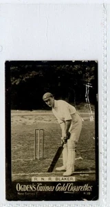 (Gd4979) OGDENS Guinea Gold, Nueva Serie 1, Cricketeters #B10, R.N.R.Blaker 1902 G - Imagen 1 de 4
