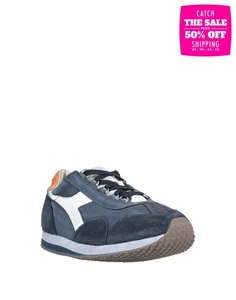 Tenis DIADORA Heritage Niños Cuero Lona US3.5 UK3 EU35.5 Logo Azul Plano - Imagen 1 de 4