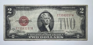 1928 D $2 United States Red Seal Note - Picture 1 of 2