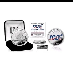 Washington Redskins NFL 100 Highland Mint Game Flip Coin RARE LIMITED EDITION - Picture 1 of 3