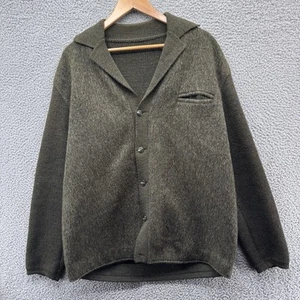 Vintage 60er Jahre Woll Strickjacke Herren groß grün Made in Austria - Bild 1 von 10