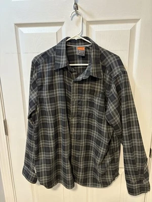 Merrell Men's Long Sleeve Shirt Large, Button-Up, Plaid, Pockets, Selectwick - Image 1 of 2