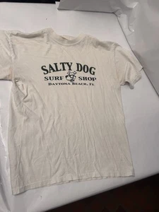 Gildan Ultra Cotton Medium White Salty Dog Surg Shop Daytona Fl - Picture 1 of 3