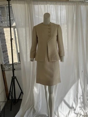 Vintage Teal Traina 1960s Afternoon Wedding Suit Ensemble Wool Silk Blend - Image 1 of 4