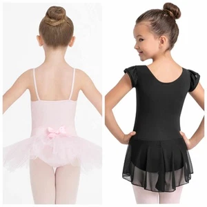 Capezio Flutter Sleeve Dress + Camisole Leotard Tutu Bundle Childs Size I 6-6X - Picture 1 of 12