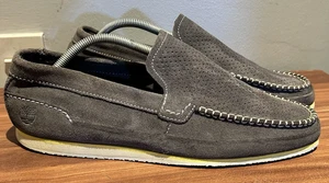 Mocassins Timberland Hayes Valley homme UK taille 9 gris à enfiler daim nubuck 6955A - Photo 1/18
