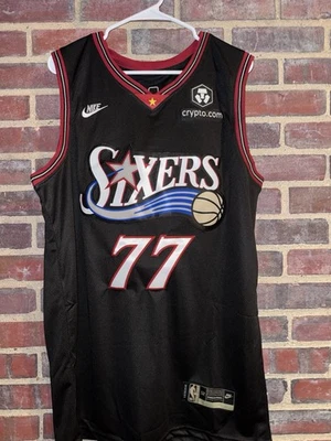 VJ Edgecombe Hardwood Classic 76ers Jersey Xl - Image 1 of 2