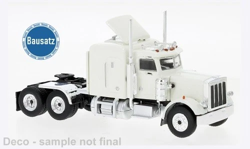 Brekina 10224 - 1/87 Peterbilt 359, Bianco, 1973, Monfort - Nuovo - Immagine 1 di 1
