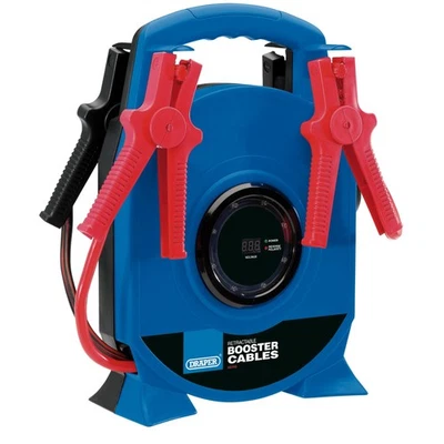 Draper Retractable Booster Cables 3.5m x 29mm Anti-Surge Protection 92700 - Image 1 of 2
