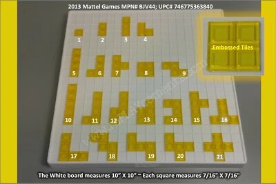 Mattel White Board Blokus 2013 piezas de repuesto piezas azulejos ~ tú eliges Foto 1 de 4