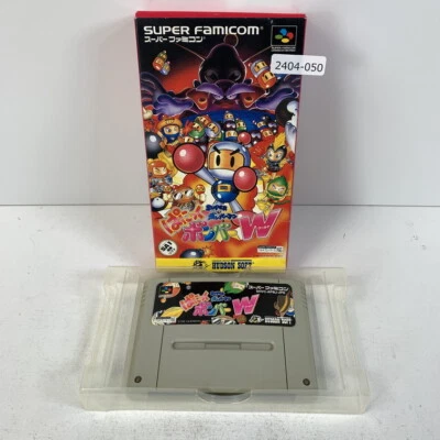 SNES Super Bomberman Panic Bomber W Boxed Working NTSC-J Japan 2404-050 - Image 1 of 4