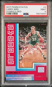 2017 Panini Status Symbols #3 Larry Bird RED PSA 9 POP 2 103/299๐ฅ๐ฅ๐ฅ - Picture 1 of 2