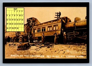 Postcard Vtg Train Transportation Locomotive Wreck Of The Columbian 4x6 - Picture 1 of 2