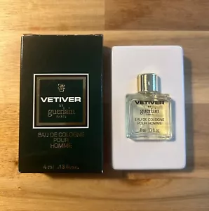 Guerlain vintage Vetiver travel size miniature 4ml eau de cologne - Picture 1 of 3