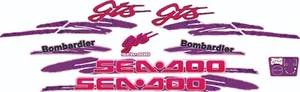 SEADOO GTS 1994 Graphics / Decal / Sticker Kit  CUSTOM PURPLE - Picture 1 of 2
