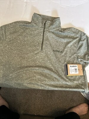 Magellan Men’s Long Sleeve Performance Shirt 1/4 Zip Green Heather Medium New - Image 1 of 4