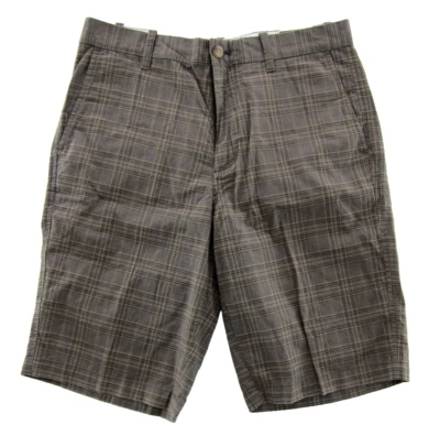 Nuevo con etiquetas Eddie Bauer Fossil Marrón Cuadros 100% Algodón Bolsillo Chino Corto Hombres 32 Foto 1 de 4