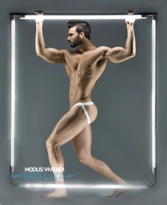 Correa deportiva Modus Vivendi edición limitada para hombre Geo encaje malla semitransparente - Imagen 1 de 3