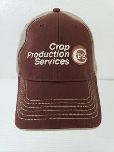 Crop Production Services Snapback Hat Brown New UnUsed - Picture 1 of 9