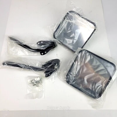 Jeep Willy Renegade Laredo 1955-86 CJ3 CJ5 CJ6 CJ7 par de espejos retrovisores laterales negros Foto 1 de 4