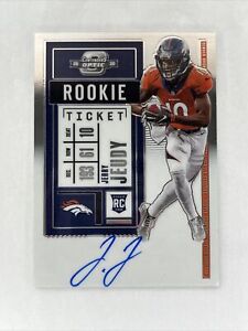 2020 Panini Contenders Optic Ticket RPS Jerry Jeudy #106 Rookie Auto RC