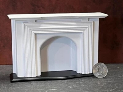 Dollhouse Miniature Wood Fireplace 1:12 one inch scale P44 Dollys Gallery - Image 1 of 2