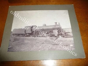 LOCOMOTIVA A VAPORE ITALIANA 1800 INIZI 1900 DA IDENTIFICARE BELLISSIMA FOTO - Picture 1 of 2