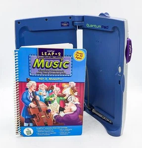 Leapfrog 30025 Quantum Pad Learning System Case W/ BOOK, CARTRIDGE (WORKS) - Picture 1 of 3
