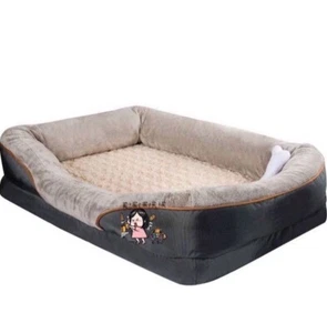 Memory Foam Pet Sofa Bed Cushion Dog Cat Mat Washable Soft Removable Orthopedic - Picture 1 of 6