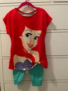 Disney store Ariel Pajama Set Girls size 5 The Little Mermaid - Picture 1 of 3