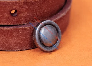 50X Retro SIlver Round Flat Metal Fast Rivet Stud Spot DIY Leathercraft Conchos - Picture 1 of 8